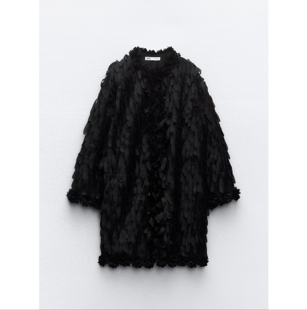 Zara Petal Textured Jacket